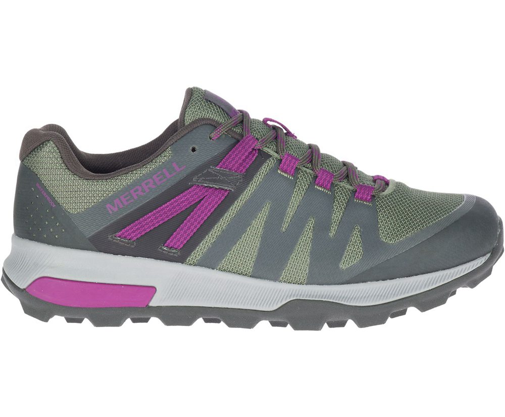 Merrell Hiking Shoes Olive - Zion FST Waterproof - Womens 97WBMUHDK